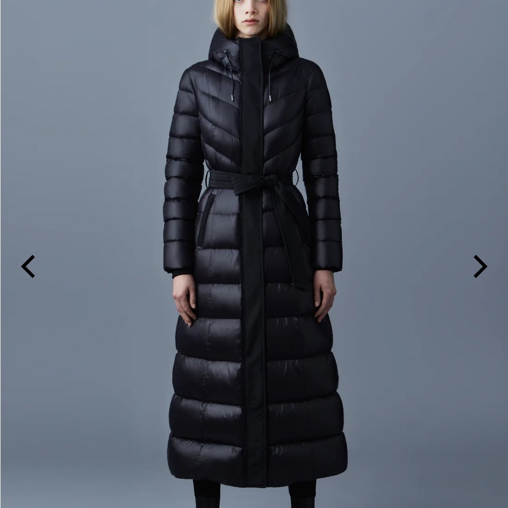 Mackage CALINA lustrous light down maxi coat, size L